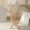 Metal ornaments, glass vases, living room dry flower arrangement model, room dining table, flower vases, creative and light luxury table decoration Specification image